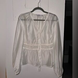 & other stories Drawstring Waist Blouse